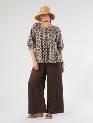 Cotton poplin blouse - Marina Rinaldi