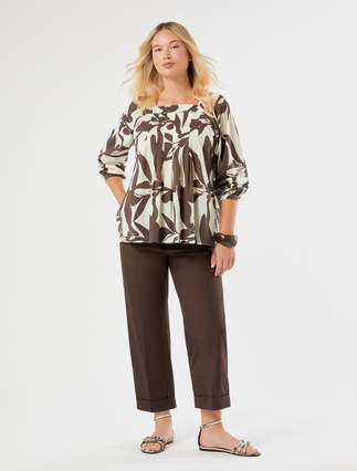 Cotton poplin blouse - Marina Rinaldi