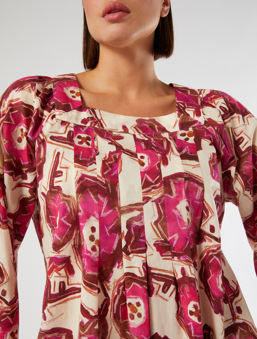 Cotton poplin blouse - POWDER - Marina Rinaldi - 5