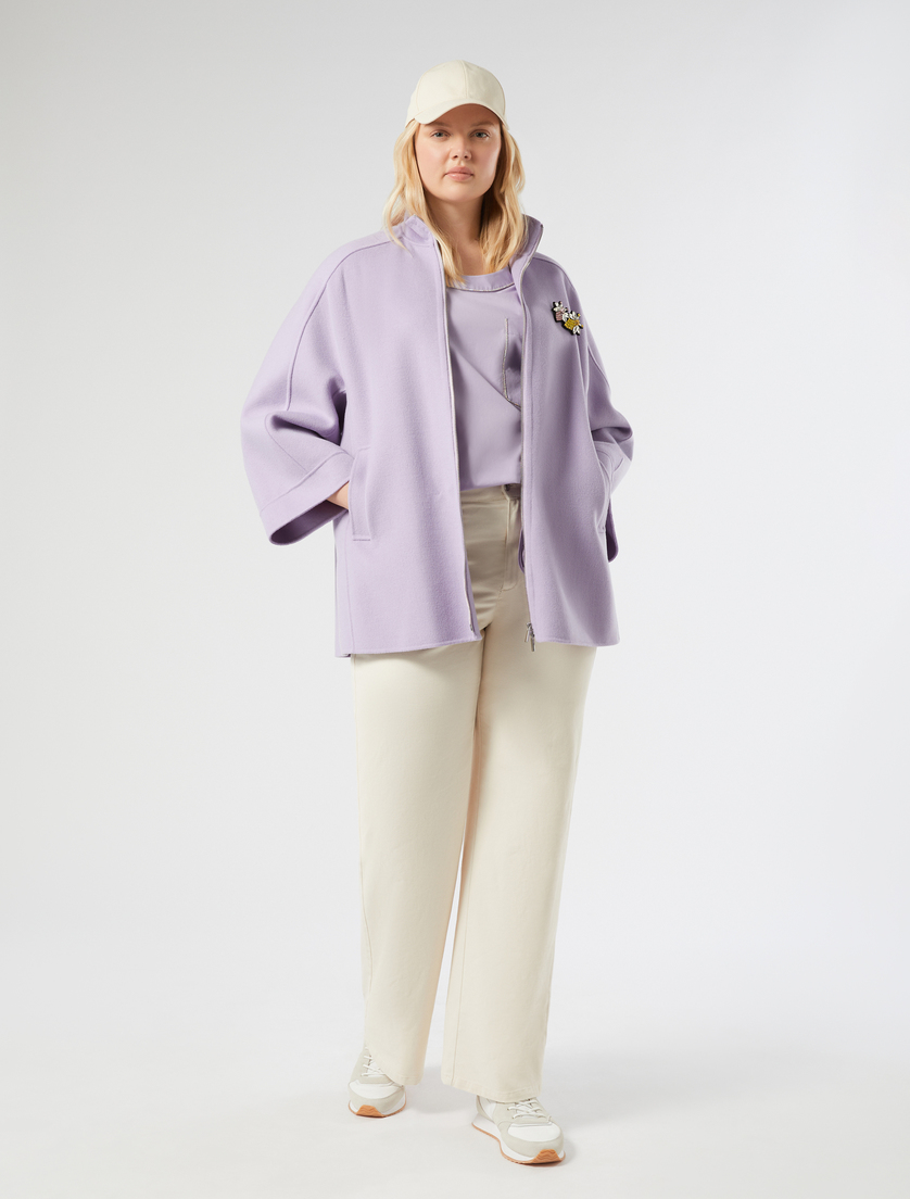 Cotton poplin tunic - LILAC - Marina Rinaldi - 2