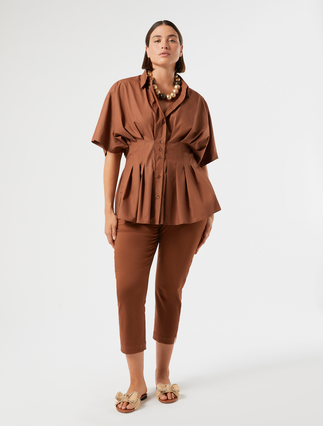 Cotton poplin shirt - Marina Rinaldi