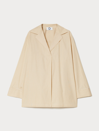 Striped poplin shirt - Marina Rinaldi