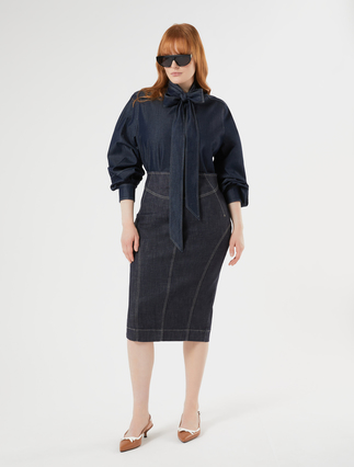 Hemdbluse aus Tencel-Twill - Marina Rinaldi