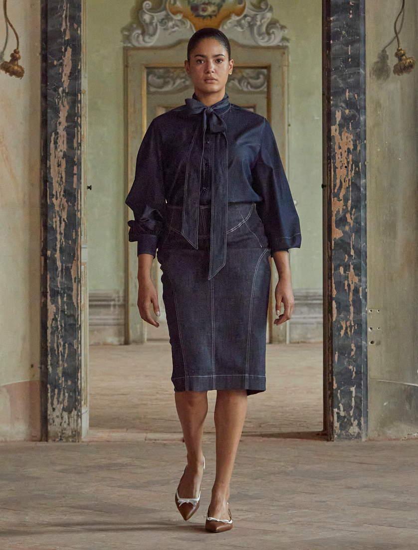 Camicia in twill tencel - Marina Rinaldi