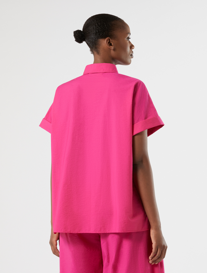 Cotton canvas shirt - FUCHSIA - Marina Rinaldi - 4