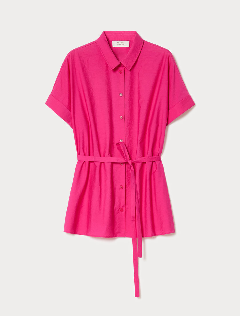 Cotton canvas shirt - FUCHSIA - Marina Rinaldi
