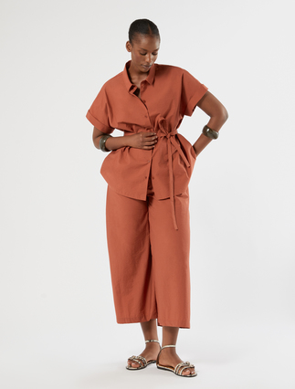 Cotton canvas shirt - Marina Rinaldi