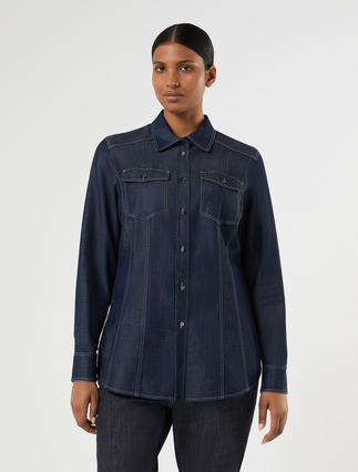 Tencel twill shirt - NAVY