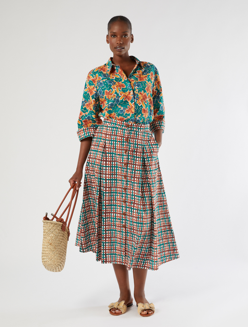 Poplin print shirt - Marina Rinaldi