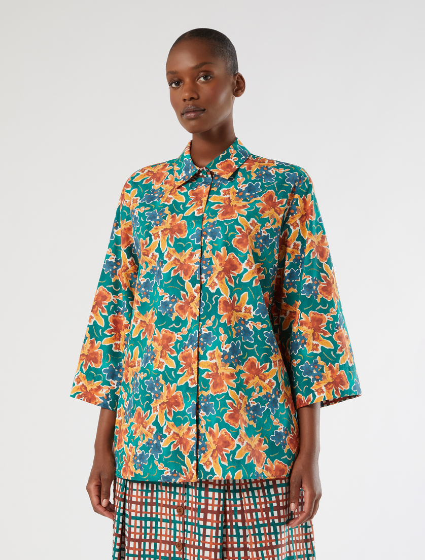 Poplin print shirt - MULTICOLOUR - Marina Rinaldi - 3