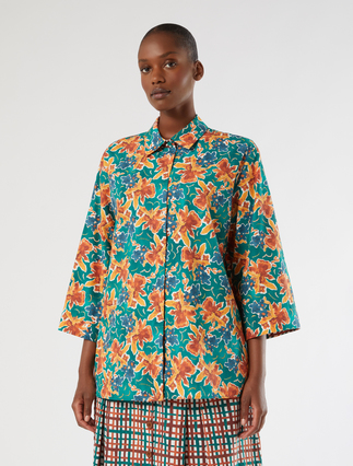 Poplin print shirt - MULTICOLOUR