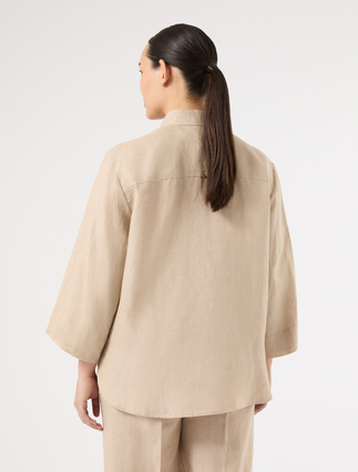 Linen shirt - SAND - Marina Rinaldi - 4