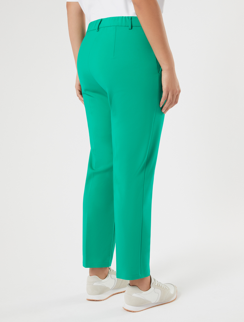 Παντελόνι από βαμβακερό καραβόπανο διπλής όψης - ΣΜΑΡΑΓΔΙ - Marina Rinaldi - 4