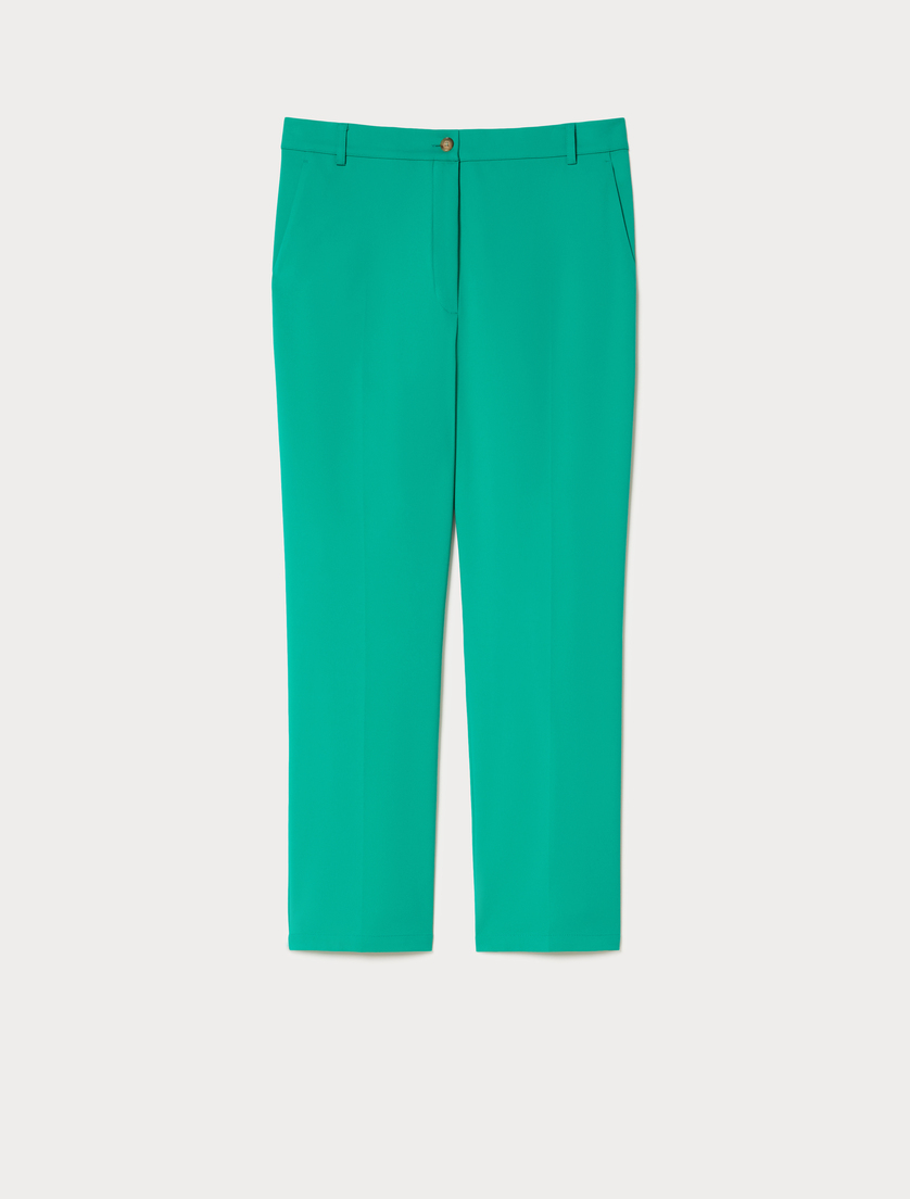 Παντελόνι από βαμβακερό καραβόπανο διπλής όψης - ΣΜΑΡΑΓΔΙ - Marina Rinaldi