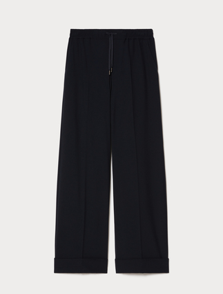 Stretch canvas wide-leg trousers - Marina Rinaldi