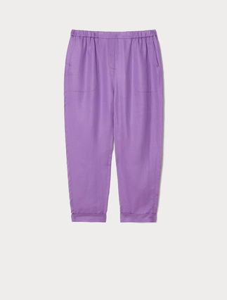 Pantaloni jogging in twill di lino - Marina Rinaldi