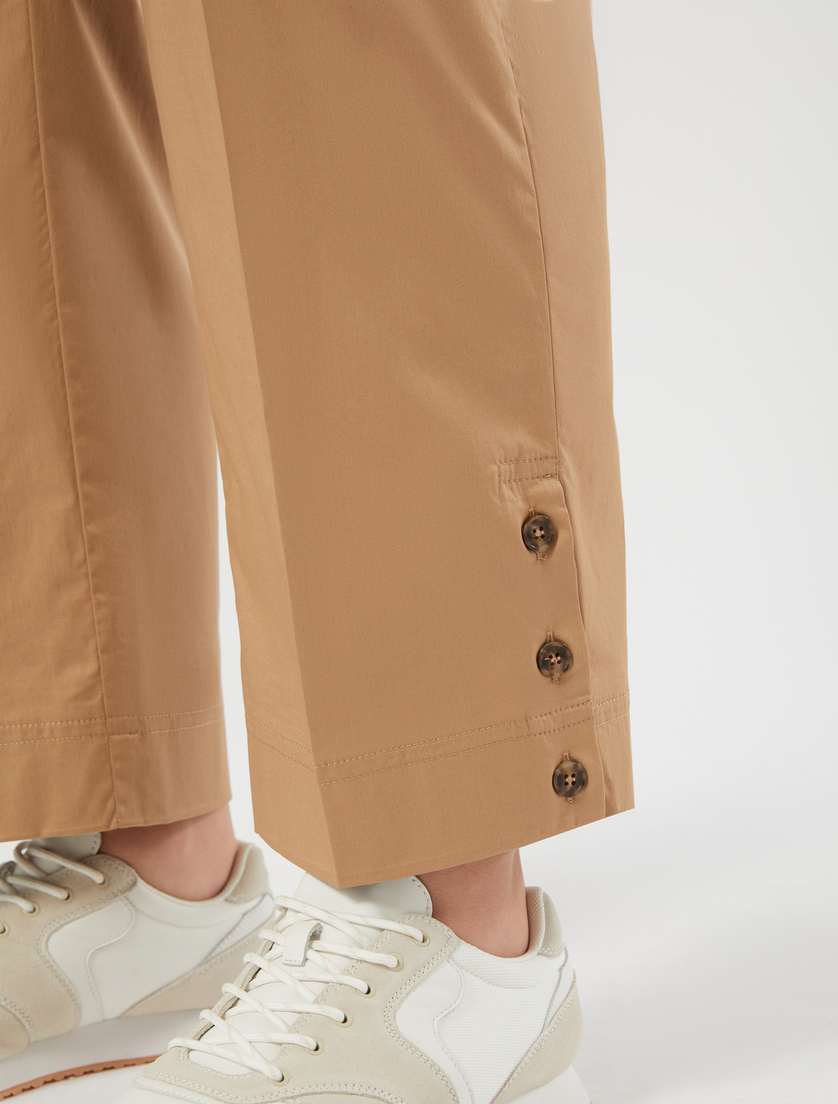 Stretch cotton gabardine trousers - BISCUIT - Marina Rinaldi - 5