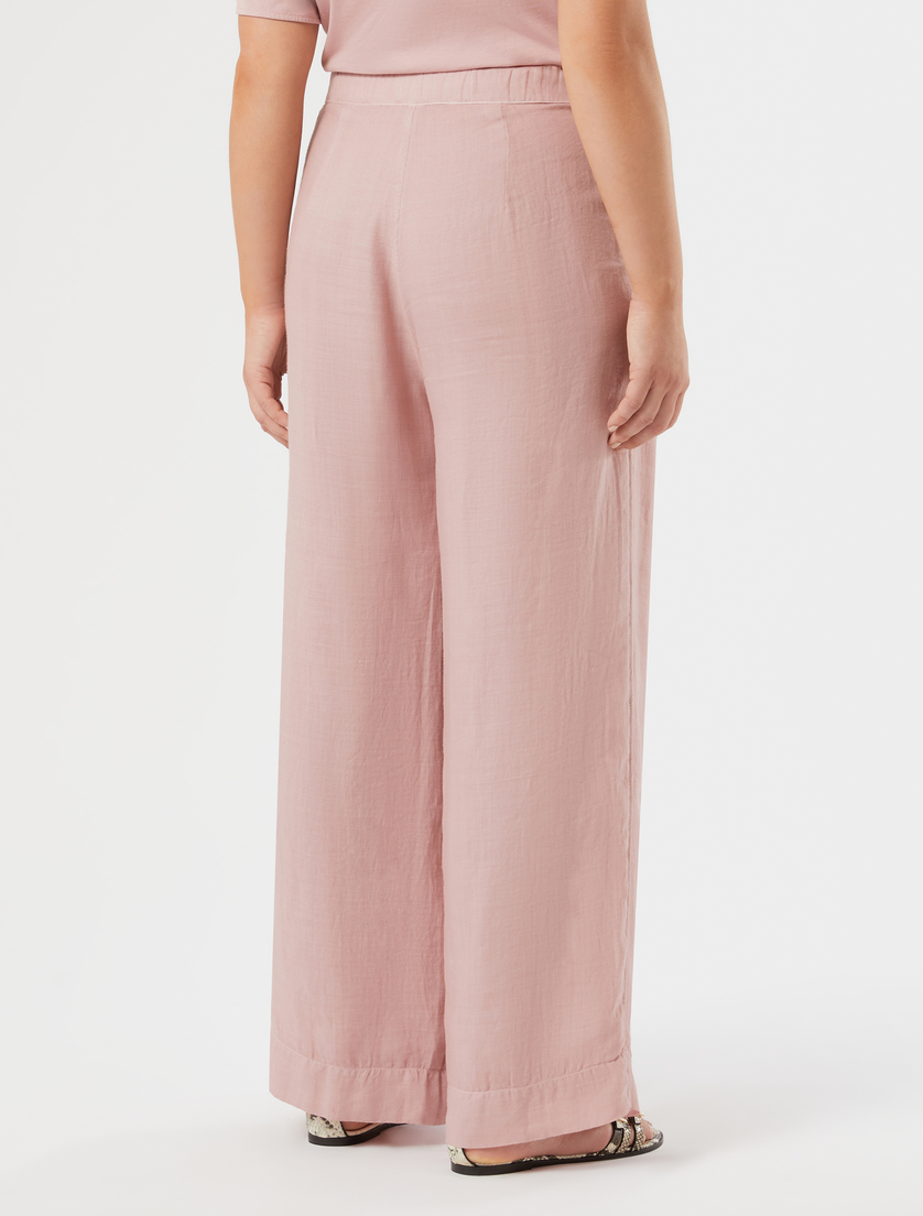 Pantalon en sergé de ramie - VIEUX ROSE - Marina Rinaldi - 4
