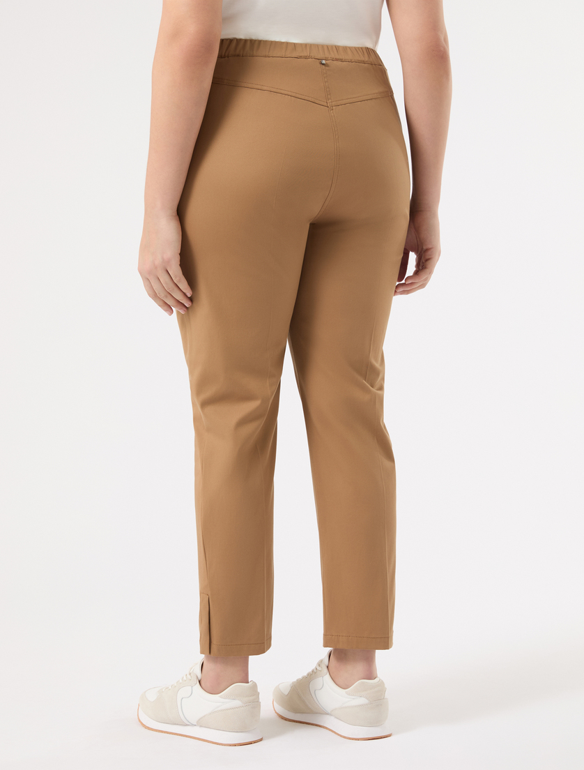 Cotton gabardine trousers - TAWNY - Marina Rinaldi - 4