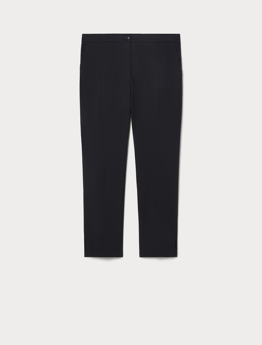 Cotton gabardine trousers - ULTRAMARINE - Marina Rinaldi