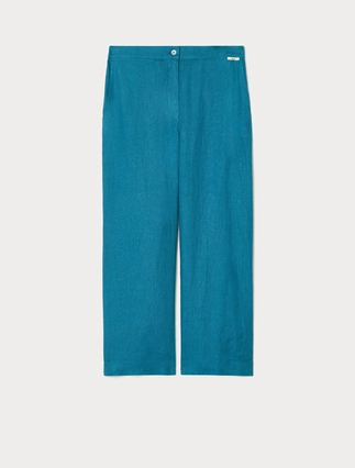 Linen canvas trousers - Marina Rinaldi