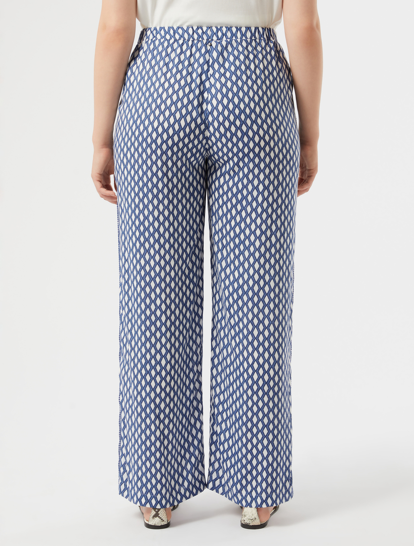Wide-fit viscose trousers - WHITE - Marina Rinaldi - 4