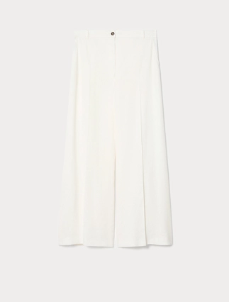 Stretch linen twill trousers - Marina Rinaldi