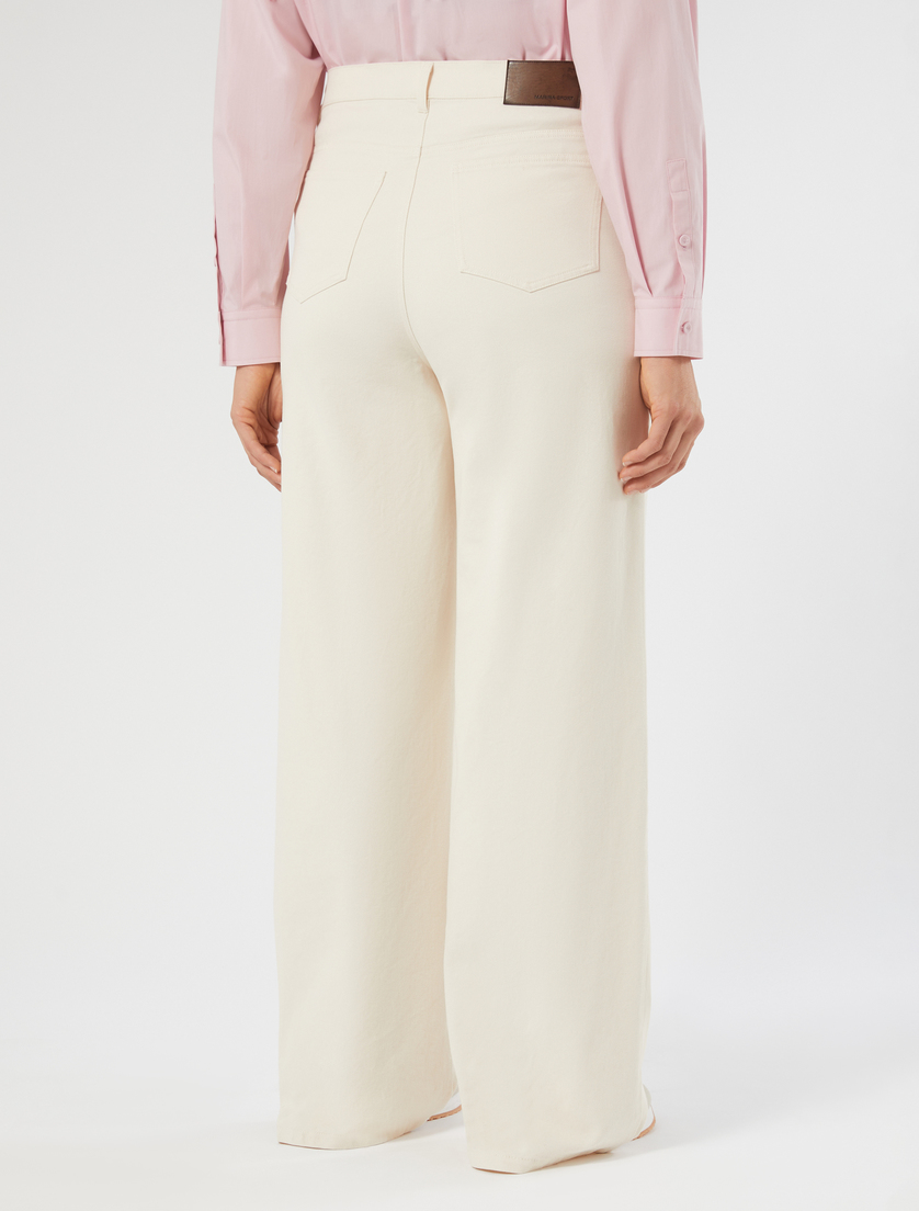 Cotton bull denim jeans - MILK - Marina Rinaldi - 4