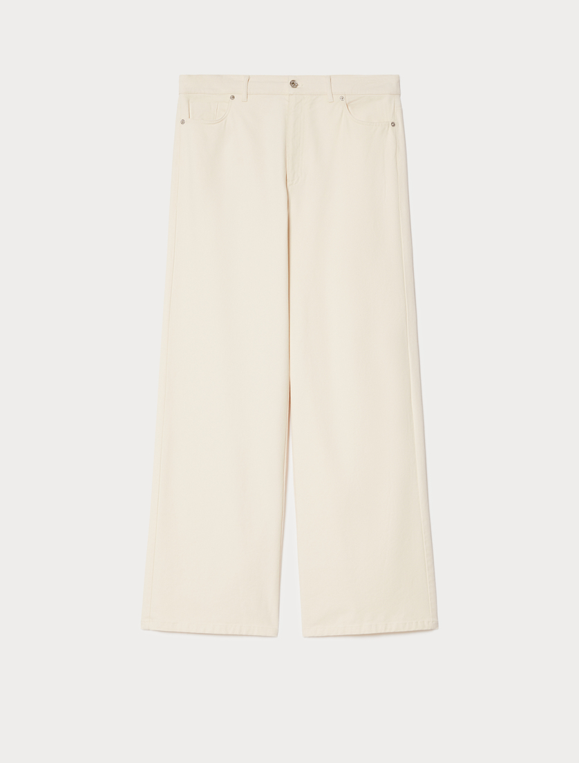 Cotton bull denim jeans - MILK - Marina Rinaldi