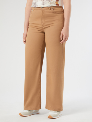 Pantalon en bull de coton - HAVANE