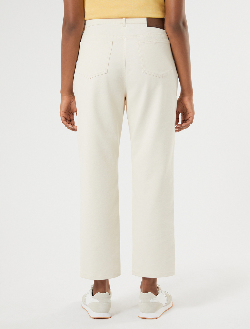 Cotton bull denim jeans - MILK - Marina Rinaldi - 4