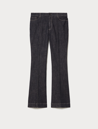 Pantaloni flare in cotone stretch - Marina Rinaldi