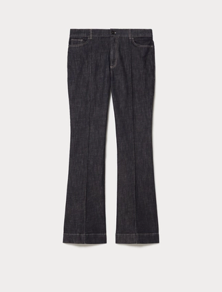 Flared stretch cotton trousers - Marina Rinaldi