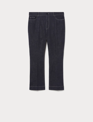 Flared stretch cotton trousers - Marina Rinaldi