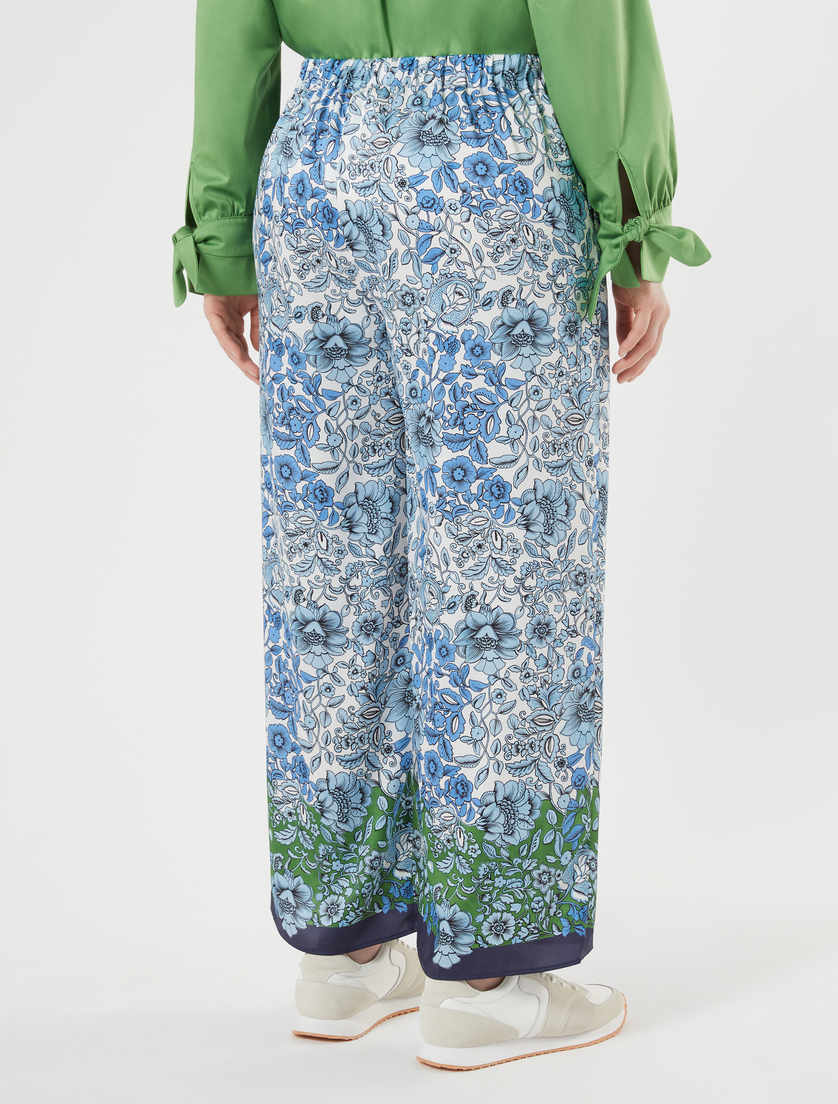 Printed twill trousers - IVORY - Marina Rinaldi - 4