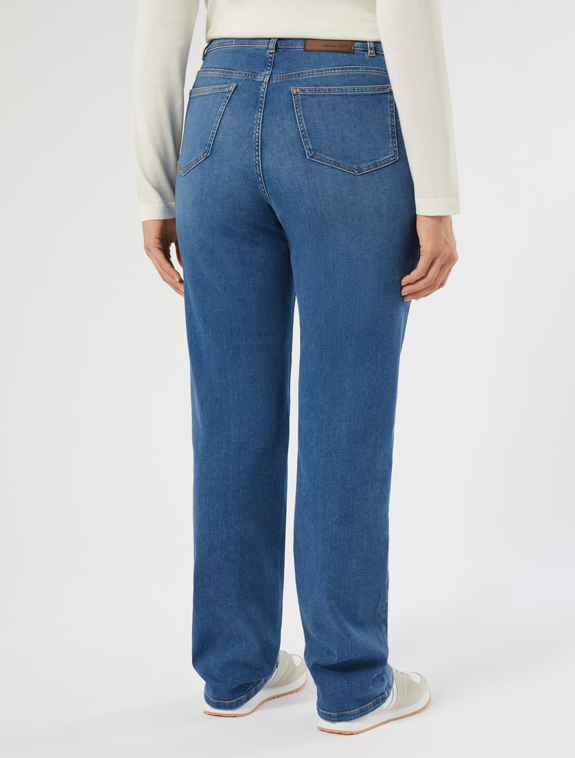 Regular Jeans aus Baumwolldenim - BLAU - Marina Rinaldi - 4