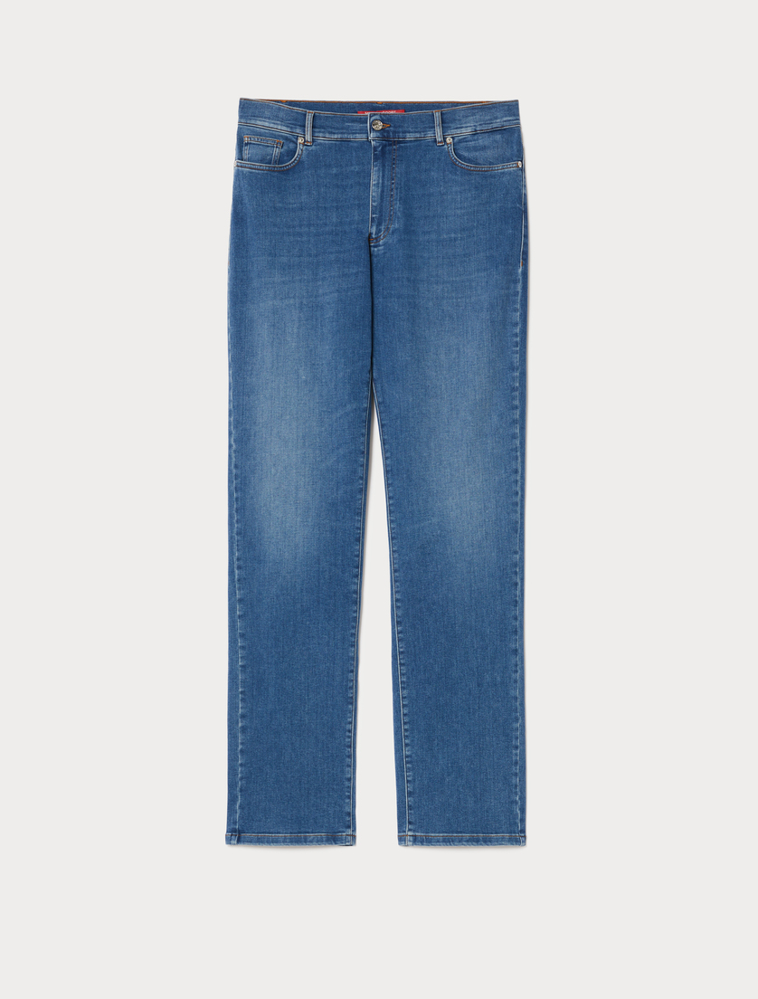 Regular Jeans aus Baumwolldenim - BLAU - Marina Rinaldi
