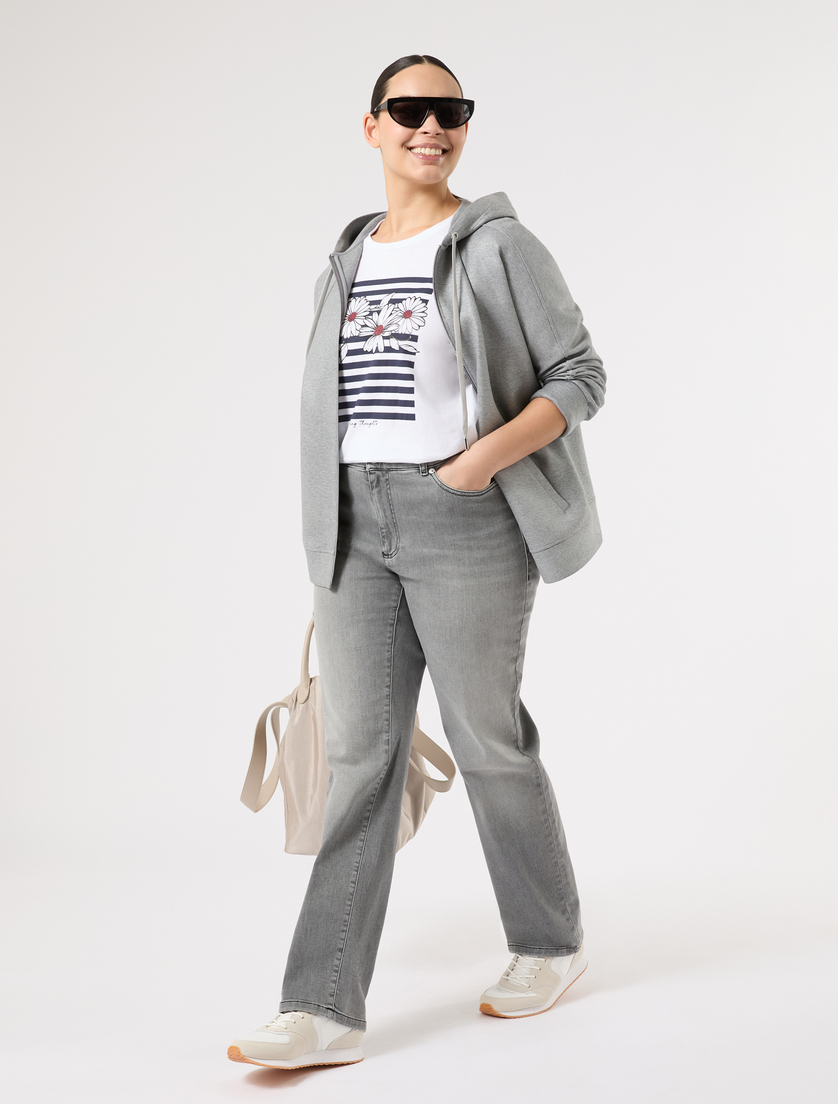 Regular-fit cotton denim jeans - Marina Rinaldi