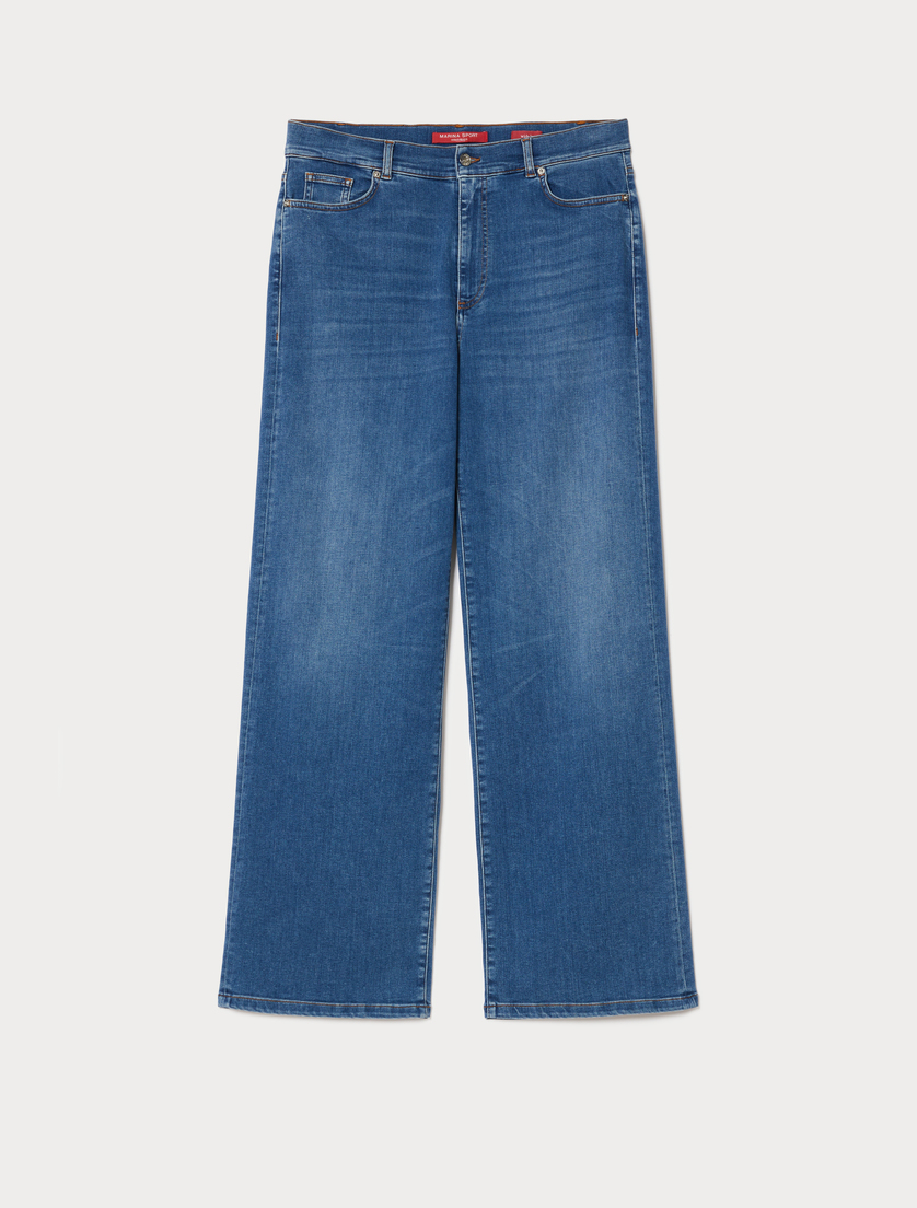 Stretch cotton jeans - NAVY - Marina Rinaldi