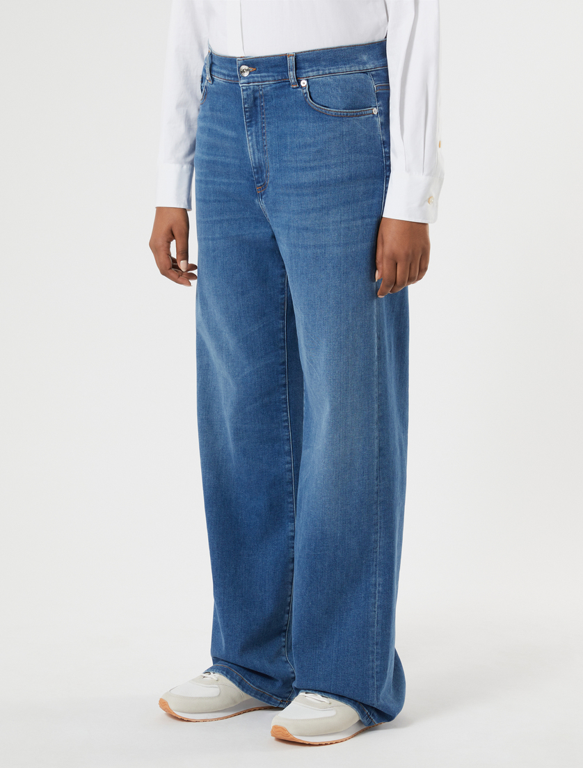 Stretch cotton jeans - NAVY - Marina Rinaldi - 3