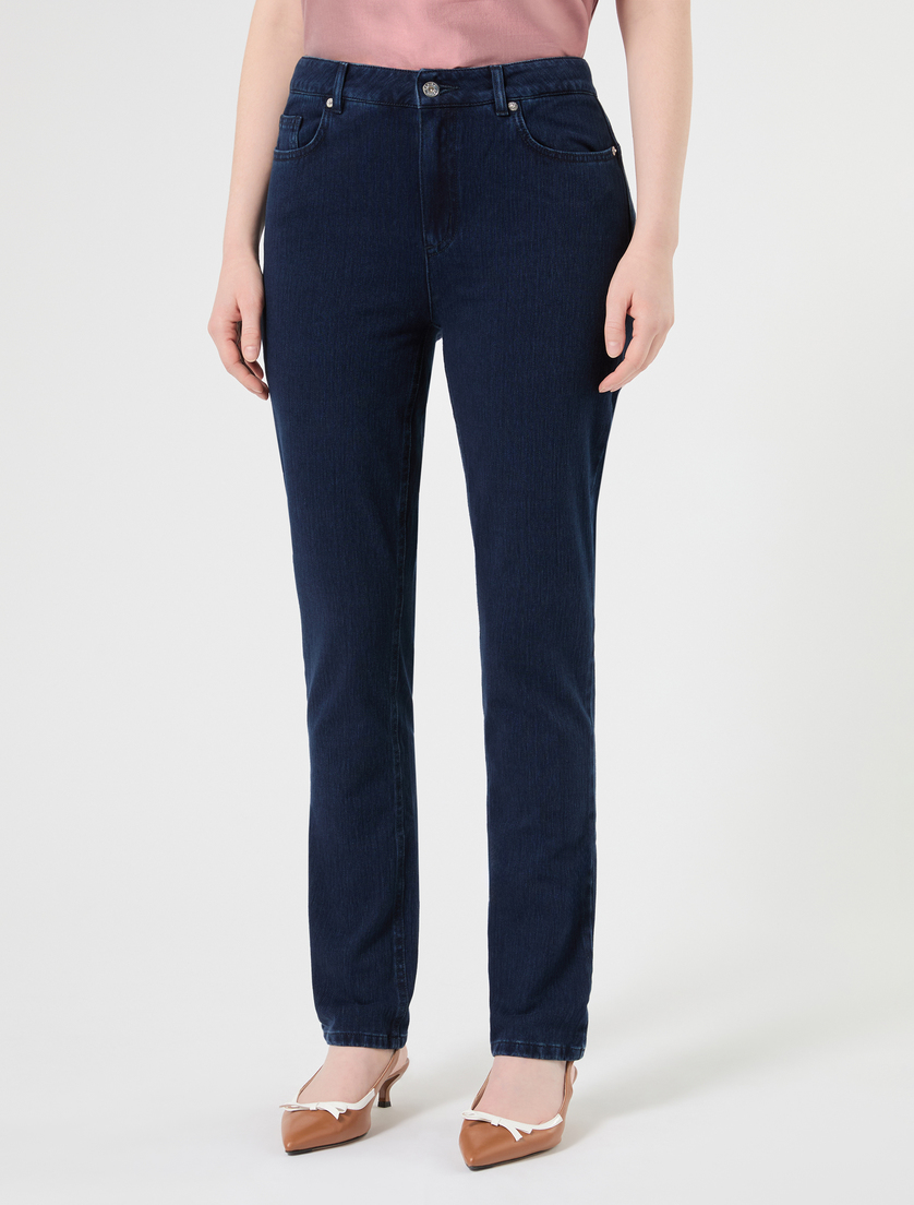 Jeans Wonder Fit aus kompaktem Denim - NACHTBLAU - Marina Rinaldi - 3