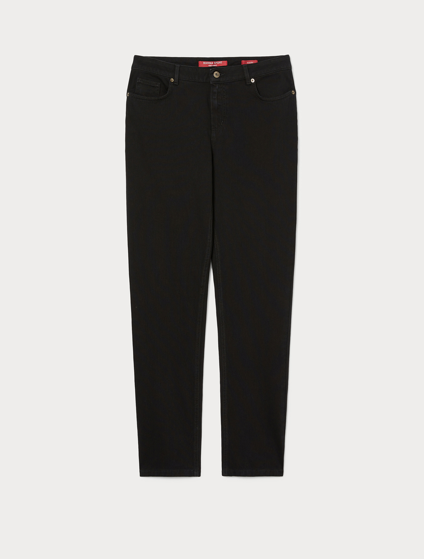 Jeans Wonder Fit aus kompaktem Denim - SCHWARZ - Marina Rinaldi