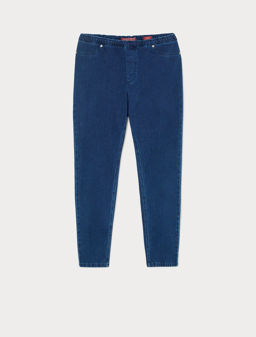 Jeans Leggings Fit aus Denim-Jersey - NACHTBLAU - Marina Rinaldi