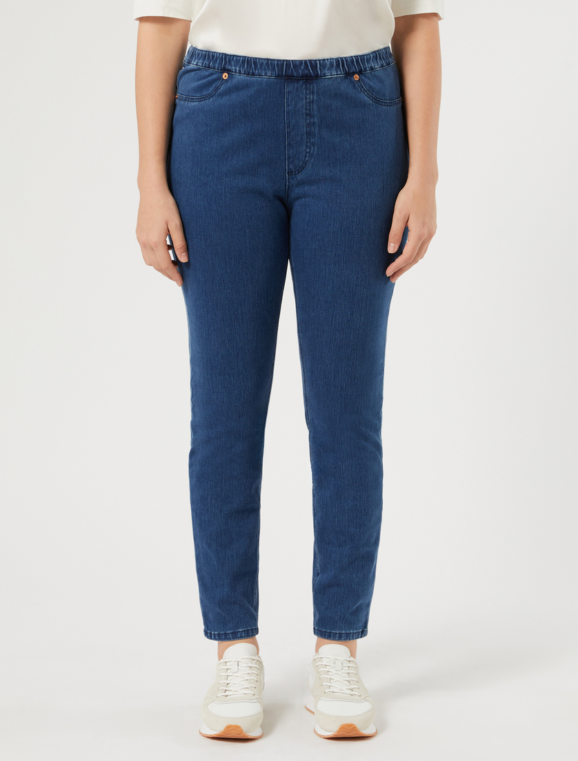 Jeans Leggings Fit aus Denim-Jersey - NACHTBLAU - Marina Rinaldi - 3