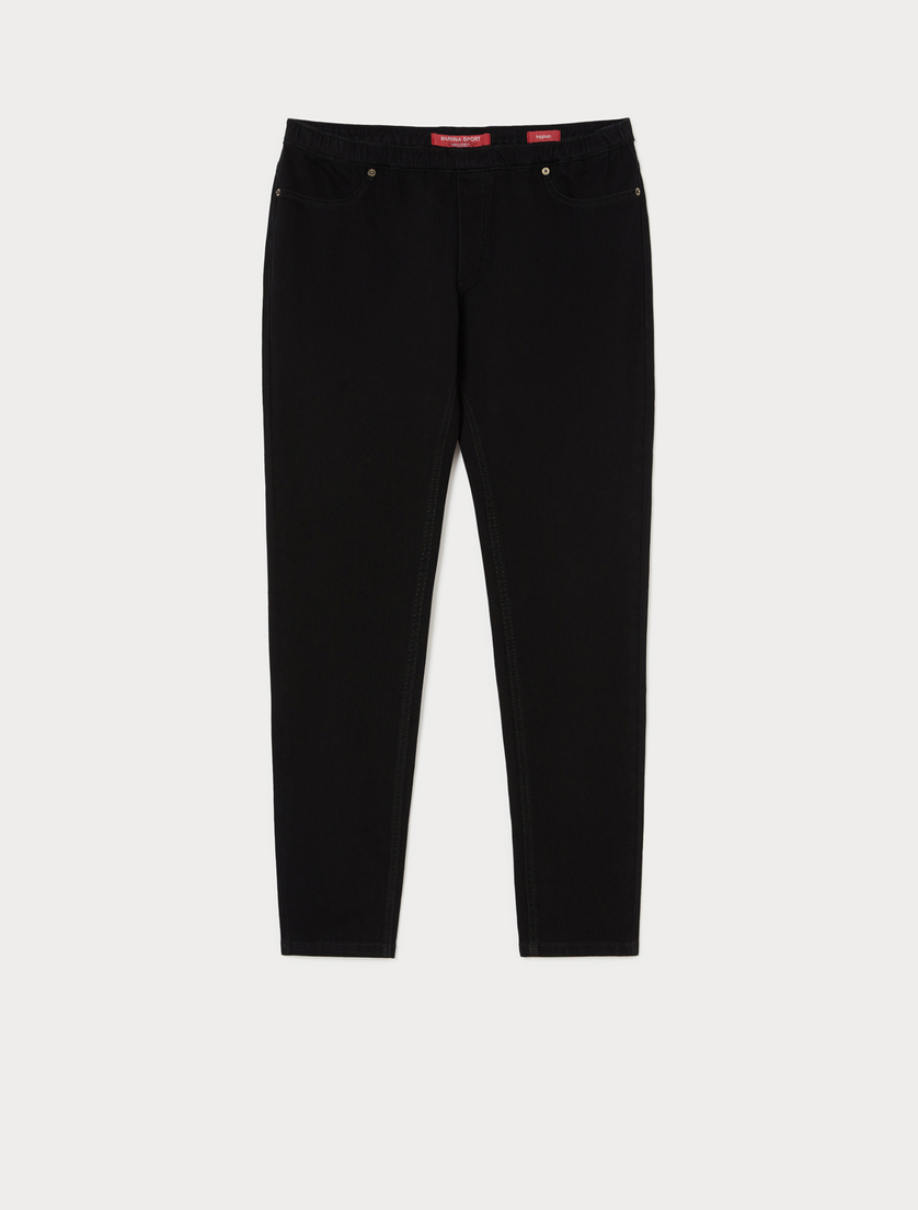 Jeans Leggings Fit aus Denim-Jersey - SCHWARZ - Marina Rinaldi
