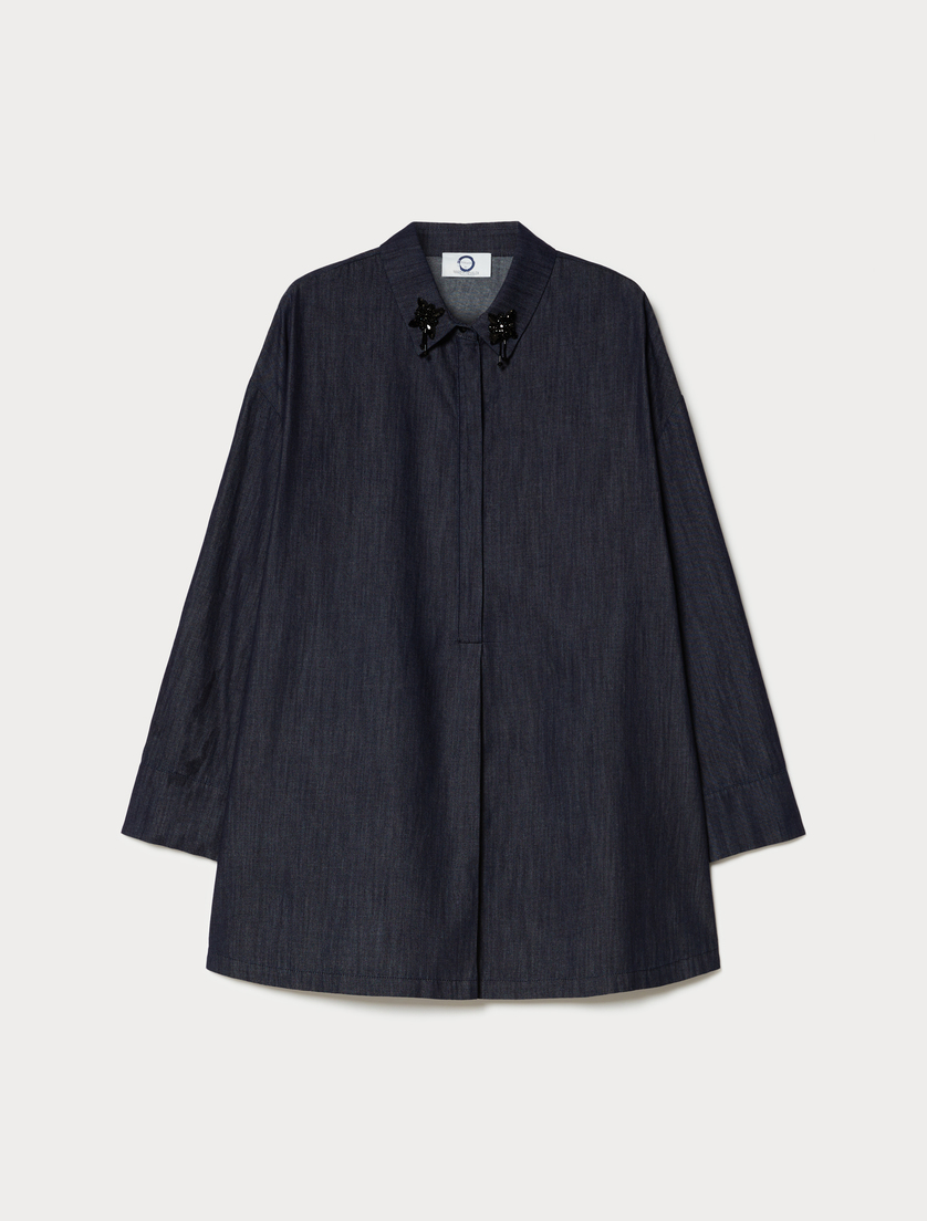 Lightweight denim tunic - BLUE JEANS - Marina Rinaldi