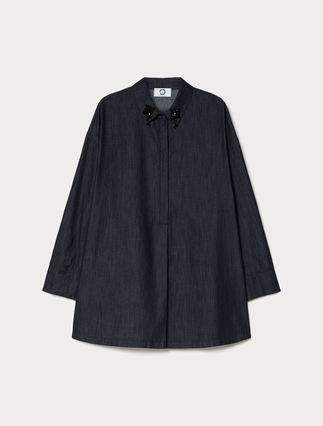 Tunika aus leichtem Denim - Marina Rinaldi