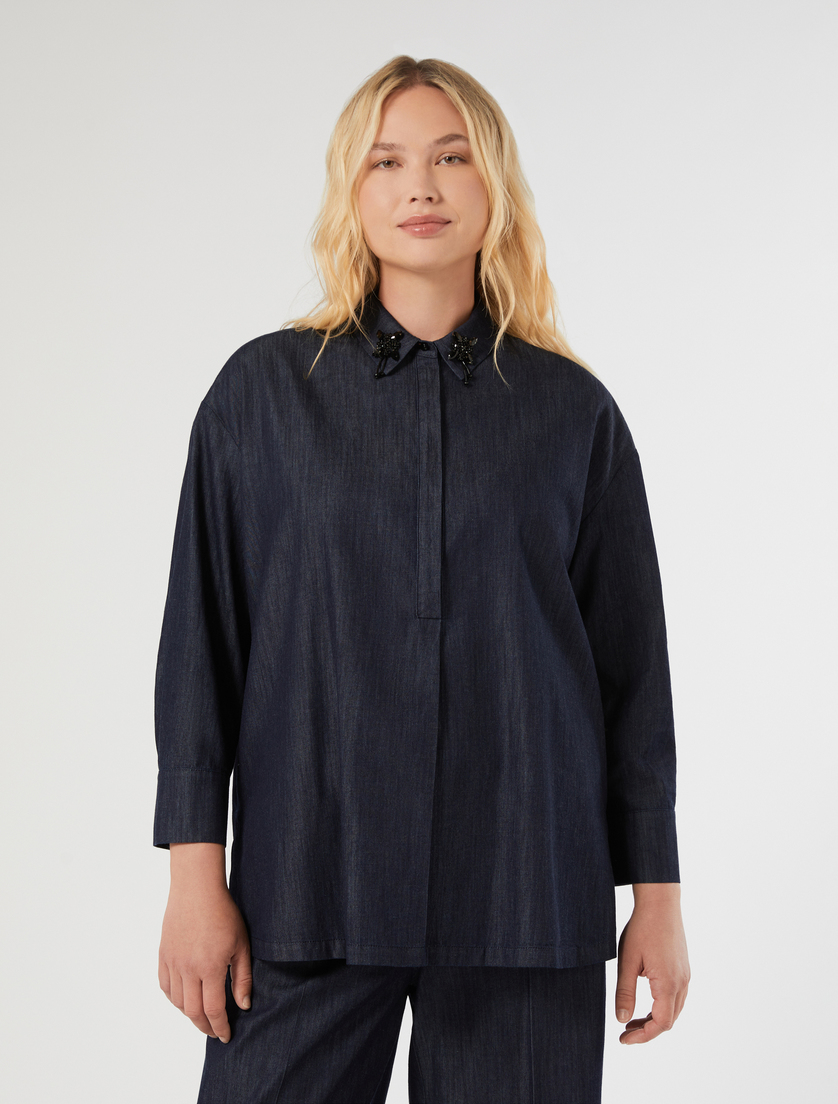 Lightweight denim tunic - BLUE JEANS - Marina Rinaldi - 3