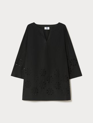 Poplin tunic with embroidery - Marina Rinaldi