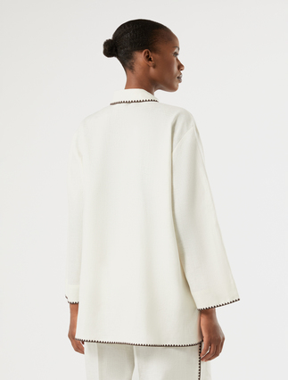Linen canvas shirt - IVORY - Marina Rinaldi - 4